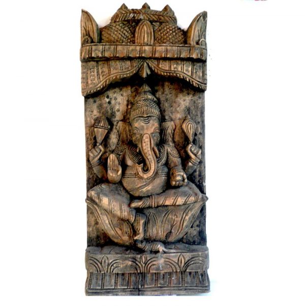 Statue de Ganesh en bois