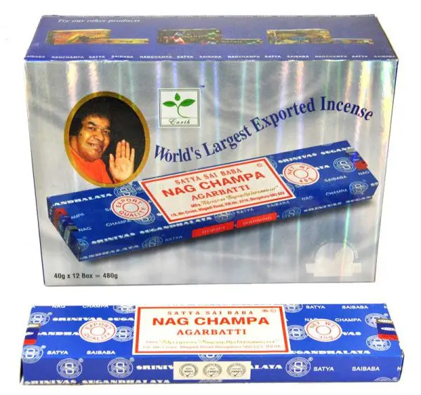 Encens indien Nag Champa Satya Saï Baba – Boite 40 gr