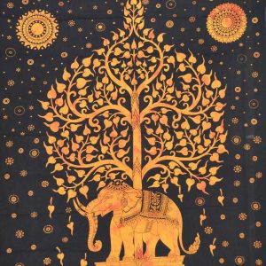 tenture elephant arbre de vie