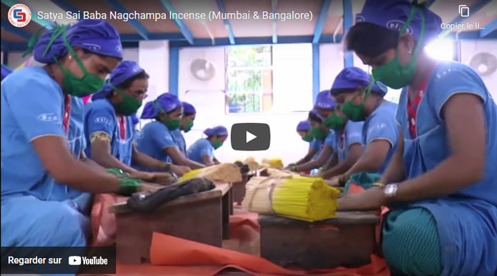 vidéo du processus de fabrication de l’encens Nag Champa