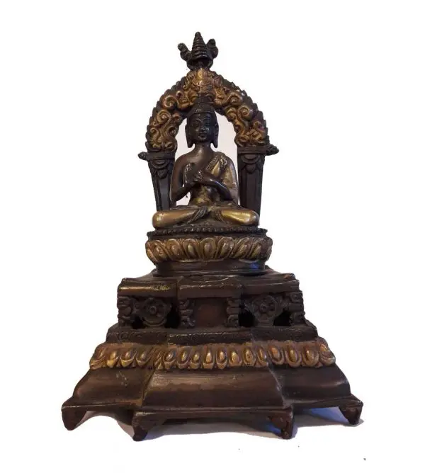 Statue en bronze du Bouddha Vairocana