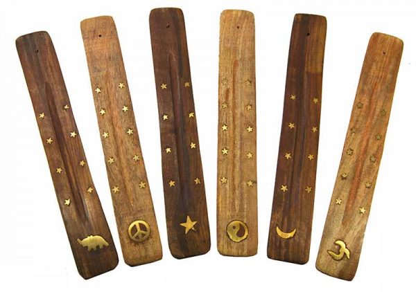 Gondole porte-encens en bois