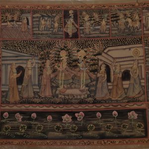 Peinture Rajasthan - Radha et Krishna