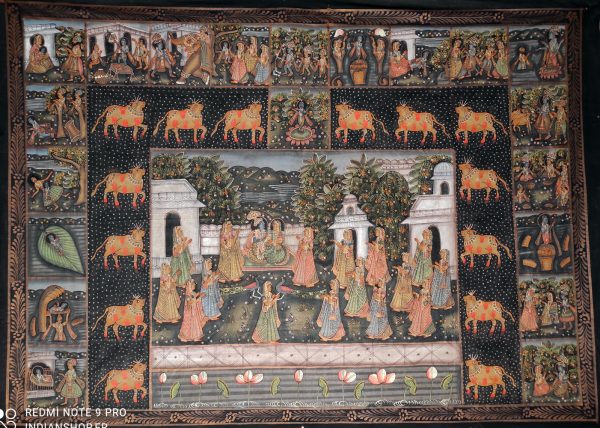 Peinture histoire de Krishna
