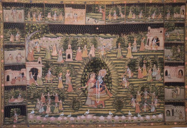 Peinture Indienne- Radha et Krishna