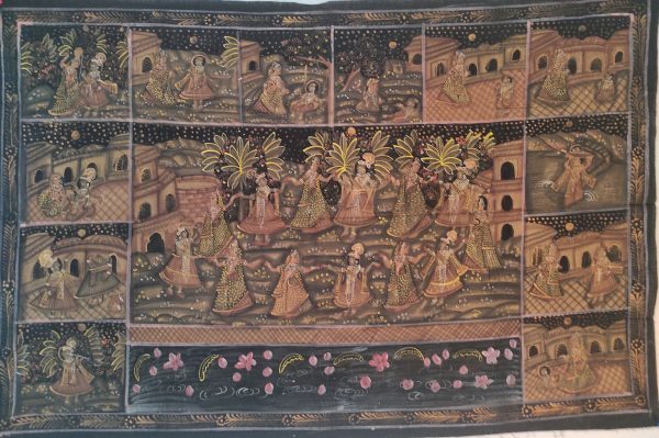 Peinture indienne – Histoire de Krishna et Radha