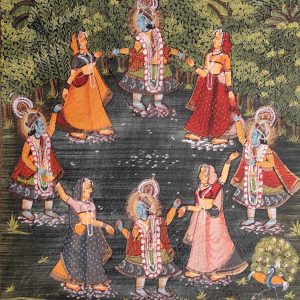 peinture sur la La Légende de Krishna et des gopis