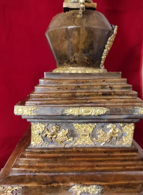 Stupa ou Chörten tibétain dédié au Bouddha Vairocana - Indian Shop Boutique indienne