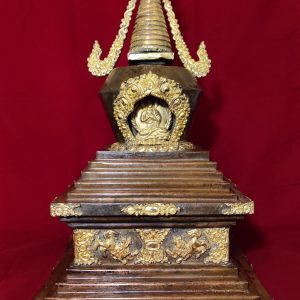 Stupa Bouddha Vairocana Or et Cuivre - Népal