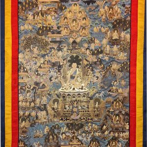 Thangka Tibétain - La Vie de Bouddha
