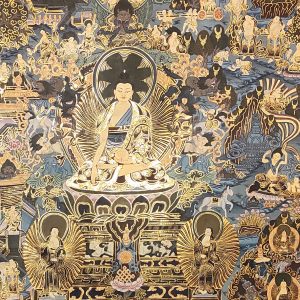 Thangka Tibétain - La Vie de Bouddha