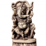 statue Ganesh dansant en résine