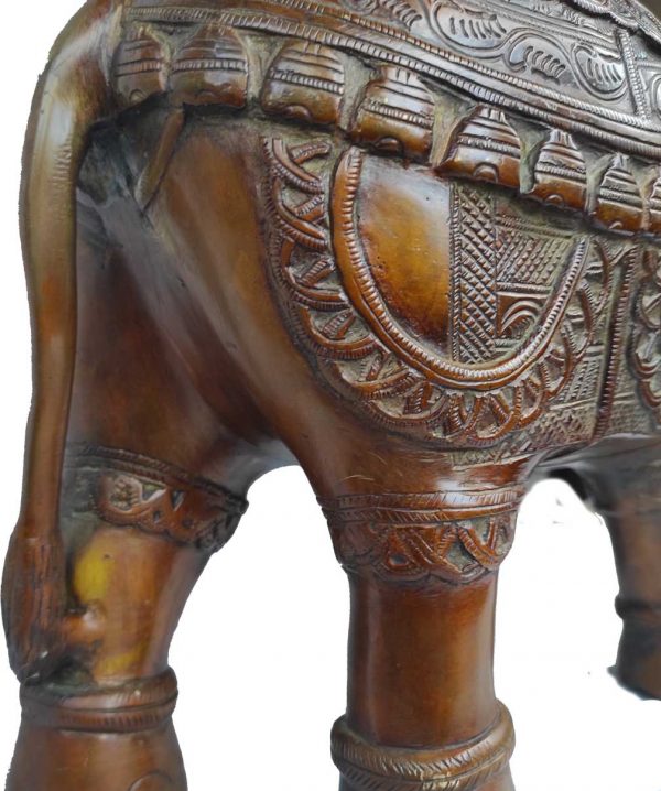 Statue éléphant Indien en Bronze