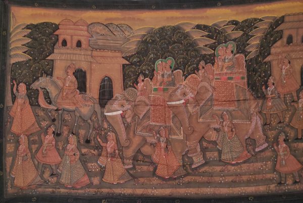 Peinture indienne - Mariage du Maharadja et de la Maharani